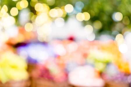 Blurred background, Abstract colorful bokeh light shapeの写真素材