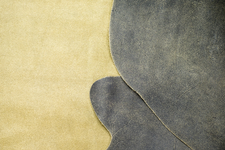 Close up fold grey leather texture background,fabrics Division.