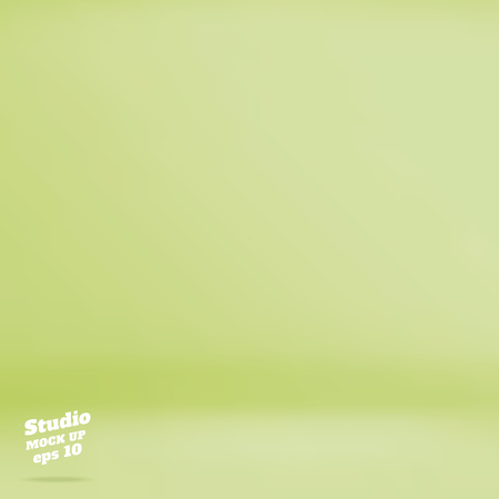 Vector Empty pastel green lime color studio room background ,Template mock up for display of product,Business backdropのイラスト素材
