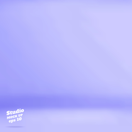 Vector Empty pastel purple blue color studio room background ,Template mock up for display of product,Business backdropのイラスト素材