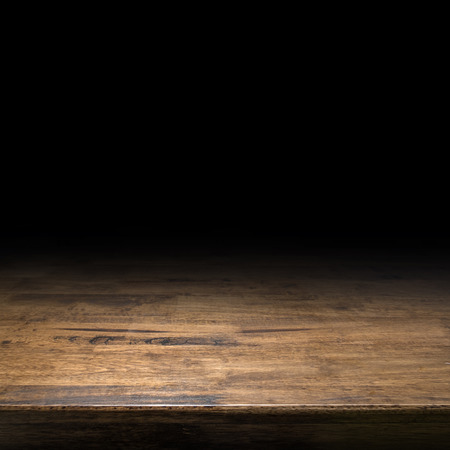 Brown wood table perspective background for display or montage of product,Mock up template for your designの写真素材