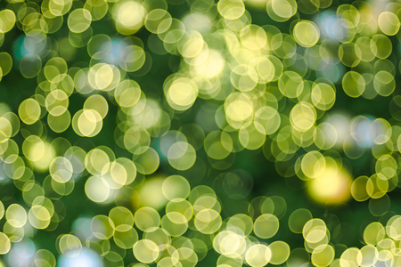 Abstract blur decoration ball and light string on christmas tree with bokeh light background.winter holiday seasonalの写真素材