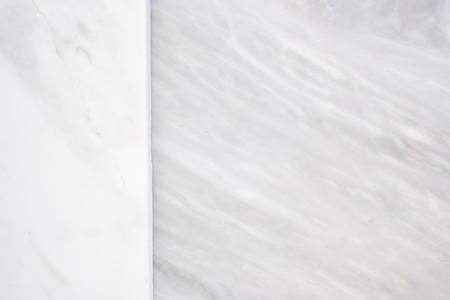 top view of white marble layer with grey marble texture background.の写真素材