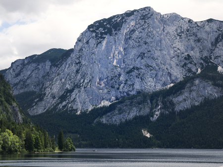 Mountain lake, Alpine massif, beautiful canyon in Austria. Alpine valley in summer, clear water....