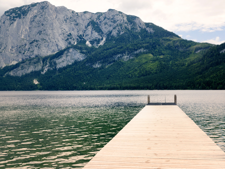 Mountain lake, Alpine massif, beautiful canyon in Austria. Alpine valley in summer, clear water....