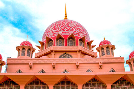 The Putra Mosque , Putrajaya , Malaysia の写真素材