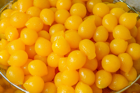 Dessert of Thailand Golden Balの写真素材