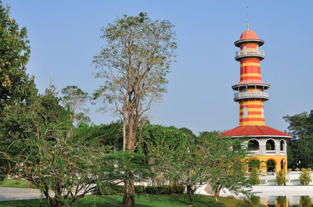 bang pa-in palace of ayutthaya in thailandのeditorial素材