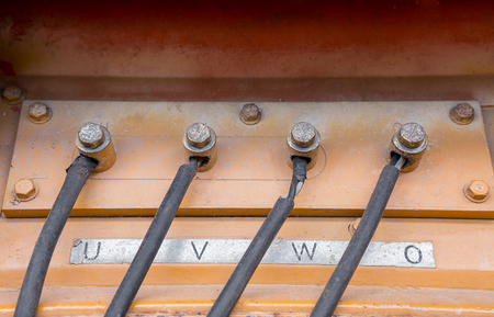 Power cable connector With generatorsの写真素材
