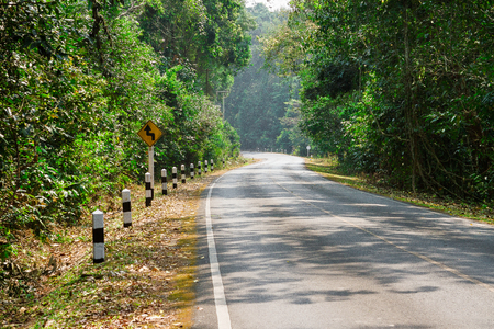 Mountain road in Thailandの写真素材