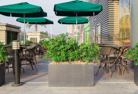 Outdoor cafeの写真素材