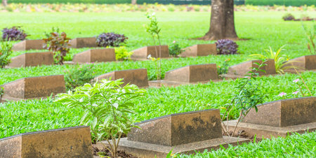 Kanchanaburi War Cemetery Thailandのeditorial素材