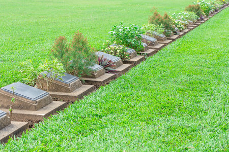 Kanchanaburi War Cemetery Thailandのeditorial素材