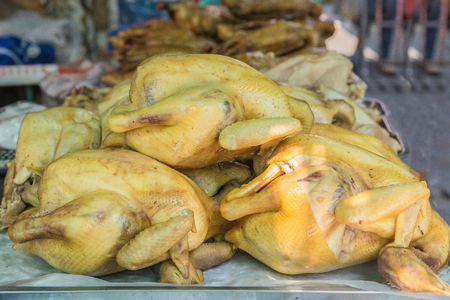 Stewed chicken in market of Thailandの写真素材