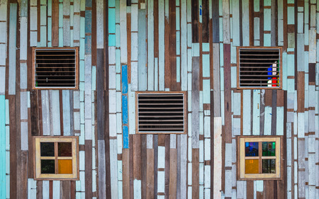 Old wooden windowsの写真素材