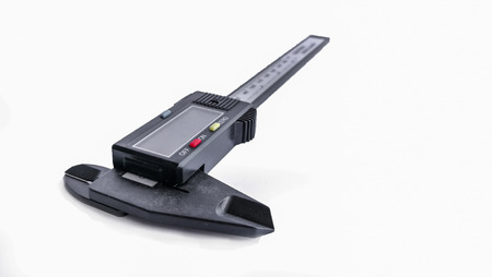 Dgital Electronic Vernier Caliper, isolated on white backgroundの写真素材