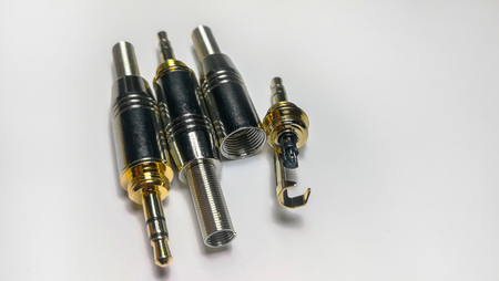 TRS connectors 6.35 mm on a white background