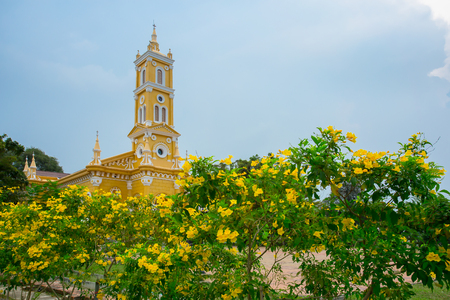 St Joseph Catholic Church in Ayutthaya, Thailandの写真素材