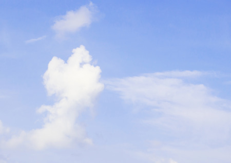 Nice white cloud on the skyの写真素材