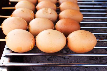 Grilled eggの写真素材