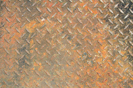 The damage metal diamond plateの写真素材