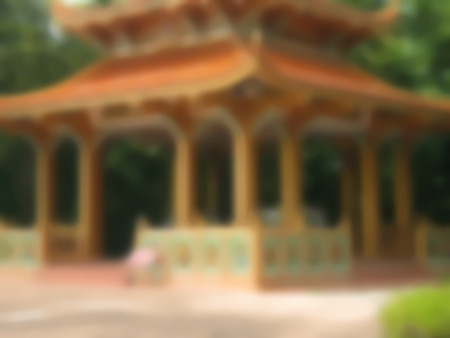 Gold Chinese pavilion blurred background.の写真素材