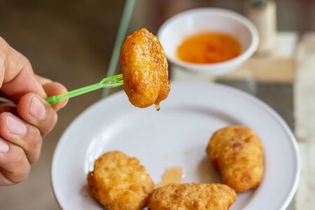 Fast food chicken nuggets.の写真素材
