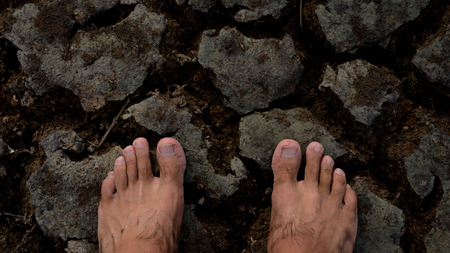 Two feet of hopeの写真素材