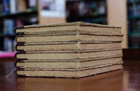 Old books in library 2