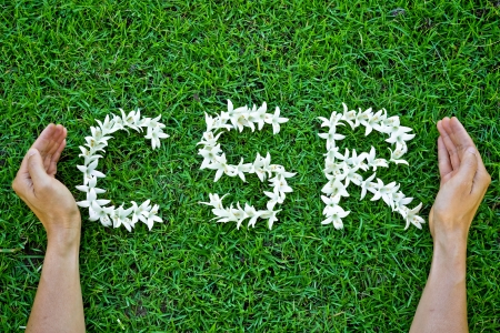 csr - corporate social responsibilityの写真素材