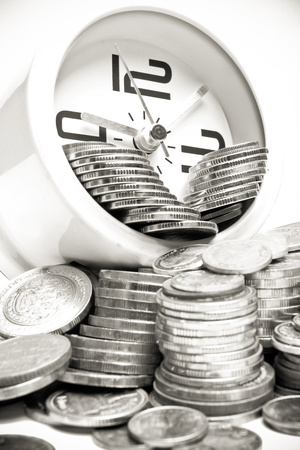 Time and moneyの写真素材