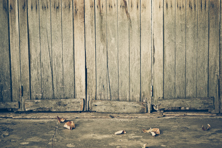 old wooden door の写真素材