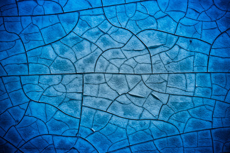 blue broken glass textureの写真素材