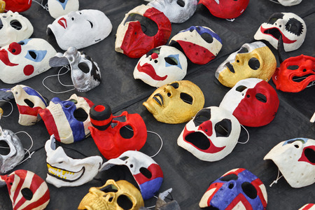 different types of masksの写真素材
