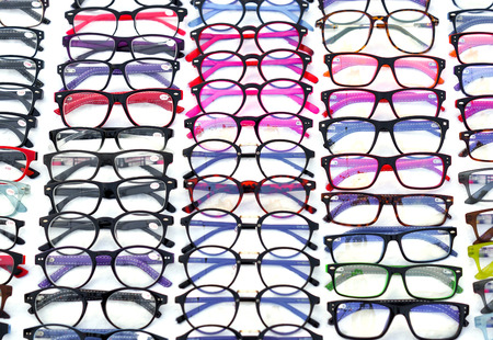colorful eyeglassesの写真素材
