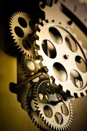 cogwheel with yellow tone