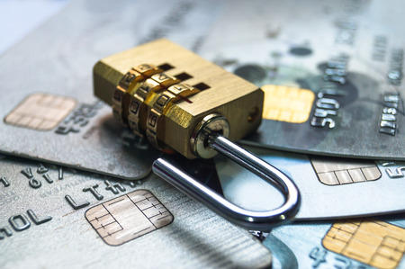 credit card data security / unauthorized access to financial informationの写真素材