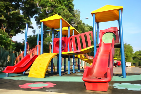 colorful playground for kids