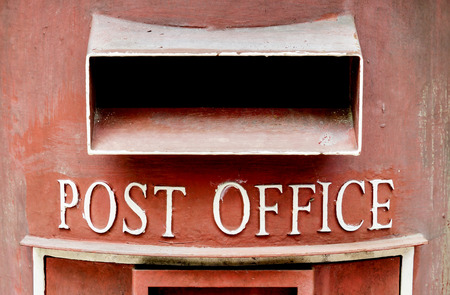 post box of a post officeの写真素材