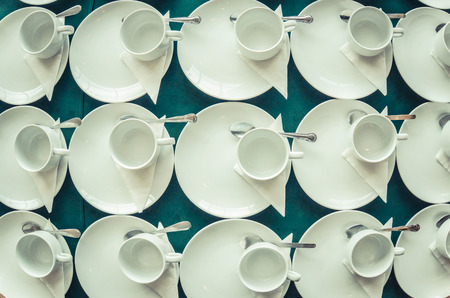 preparing coffee breakの写真素材