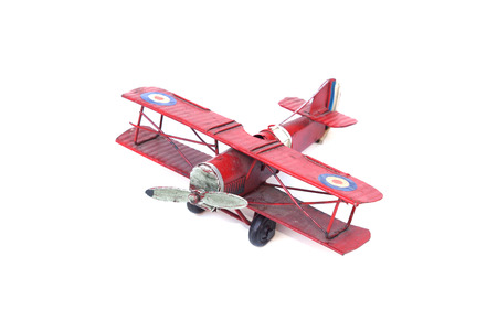 old plane toy isolated