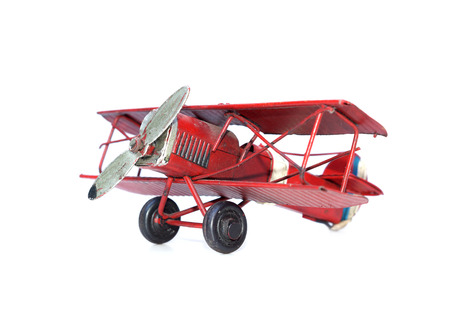 old plane toy isolated