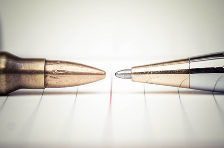 Freedom of the press is at risk concept - World press freedom day conceptの写真素材