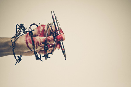 Freedom of the press is at risk concept - World press freedom day conceptの写真素材