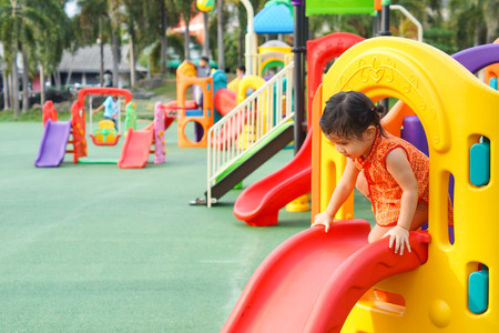 Colorful playground for kidsの写真素材