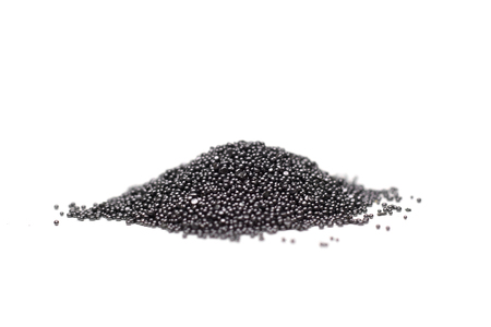 A pile of gunpowder isolated