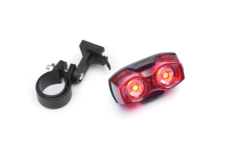 Bicycle rear red light reflectorの写真素材