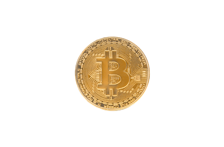 Bitcoin isolated on white / Cryptocurrency concept