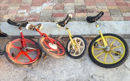 Unicycles / Single-wheeled bikesの写真素材