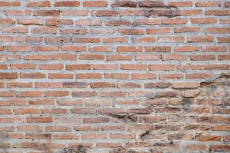 Old brick wall background for design and decorationの写真素材
